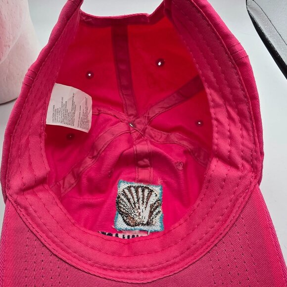 Puerto Vallarta Pink Womens Adjustable Hat Cap Casual Outdoors Embroidered Shell main image 4